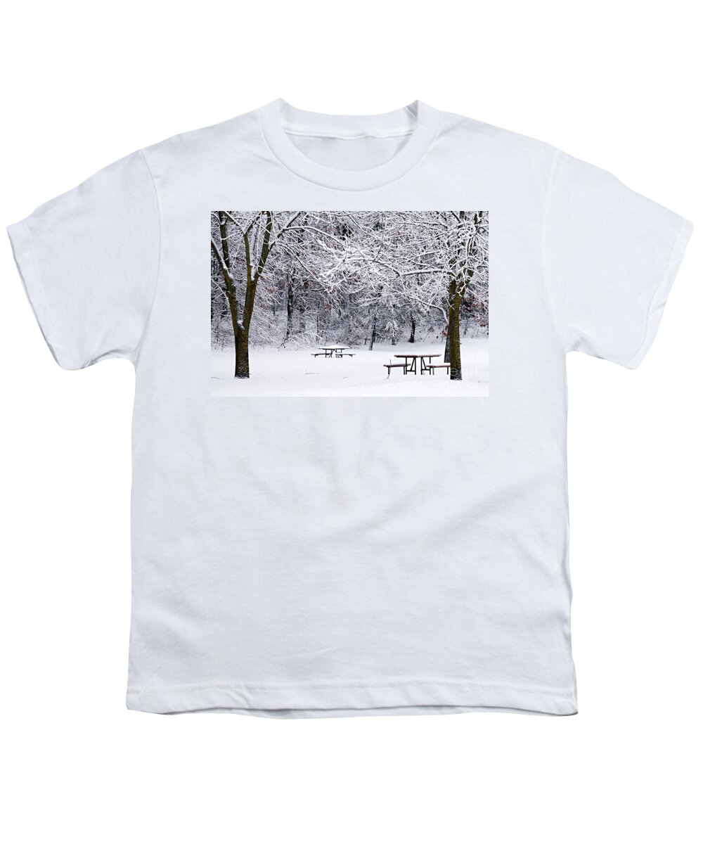 Photography Youth T-Shirt featuring the photograph Winter is No Picnic by Larry Ricker
