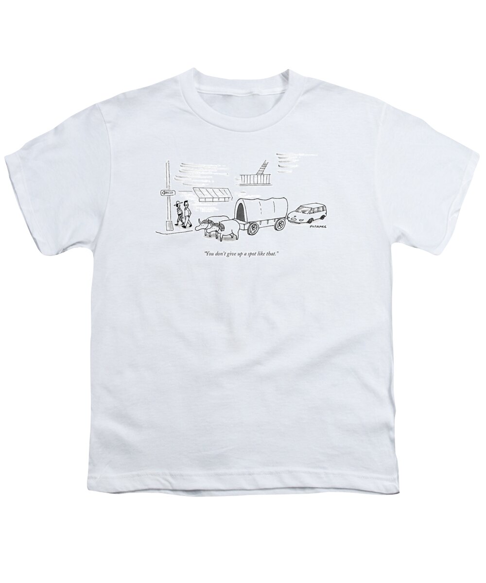 Buggy Youth T-Shirt featuring the drawing You Don't Give Up A Spot Like That by John McNamee
