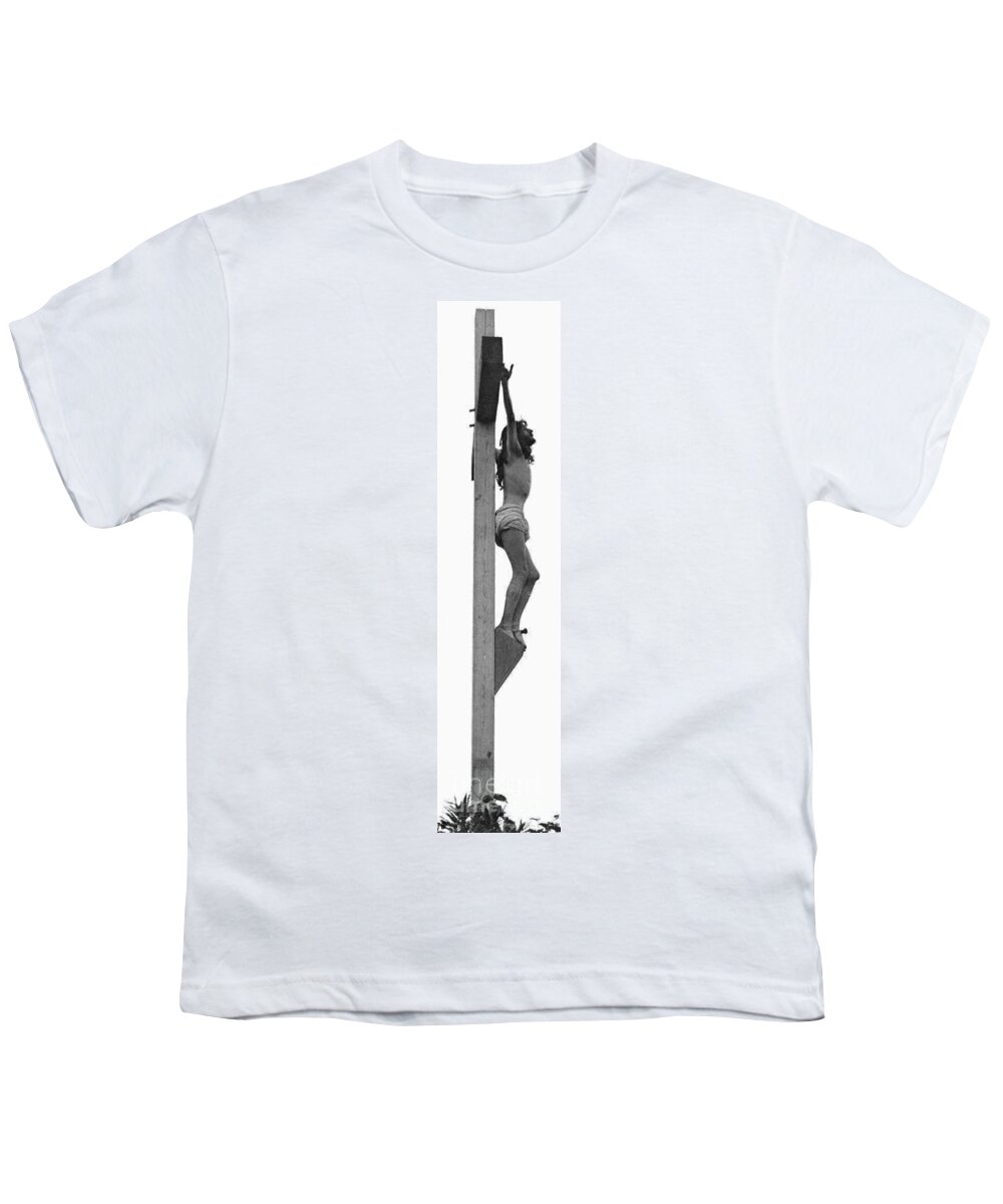 1898 Youth T-Shirt featuring the photograph The Crucifixion #1 by Granger