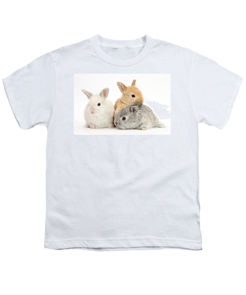 Animal Youth T-Shirt featuring the photograph Baby Lop Rabbits by Mark Taylor