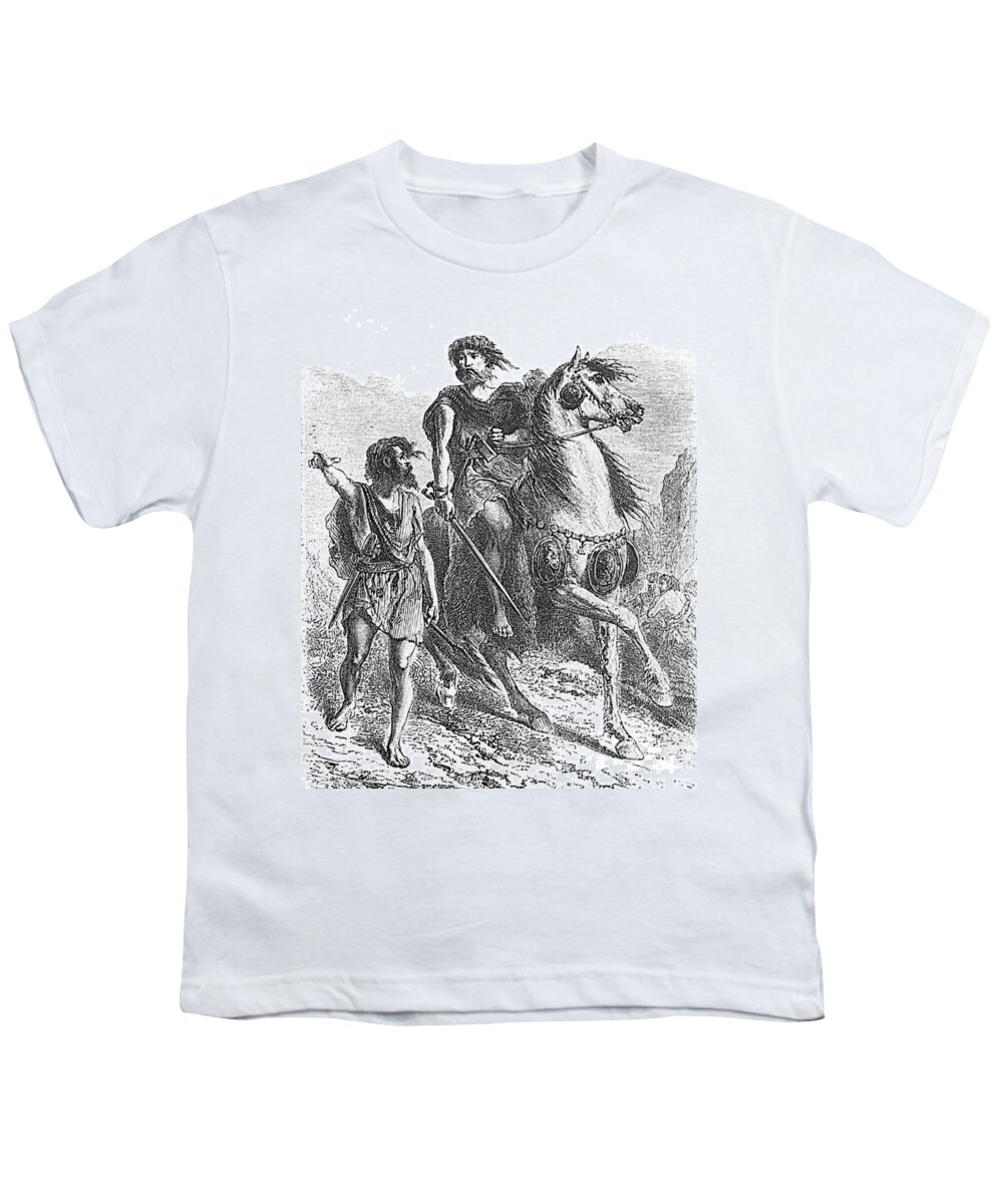 Prehistory Youth T-Shirt featuring the photograph Bronze Age Warrior by Photo Researchers