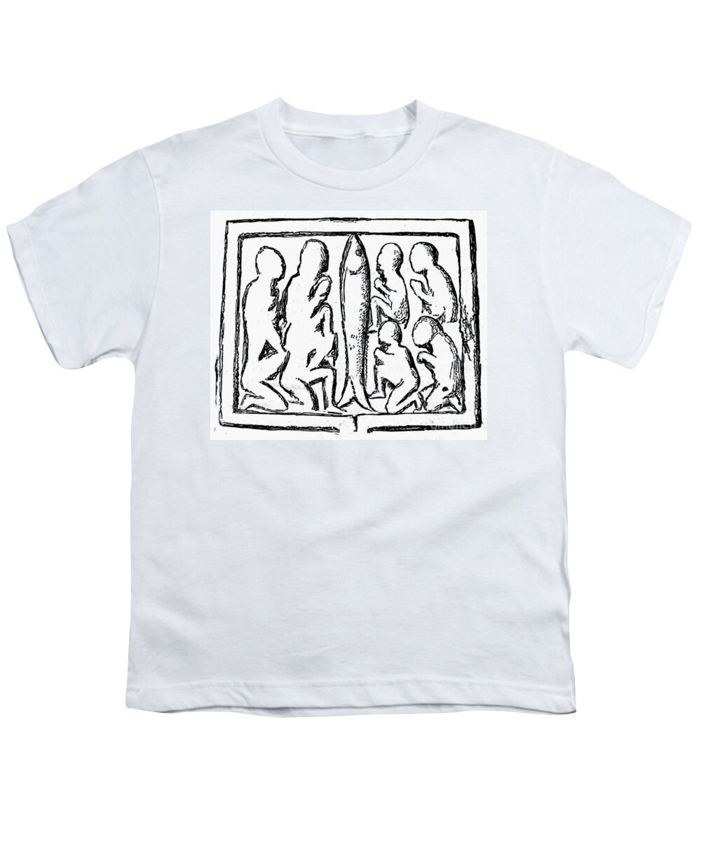 8th Century Youth T-Shirt featuring the photograph Cross Of Kells by Granger