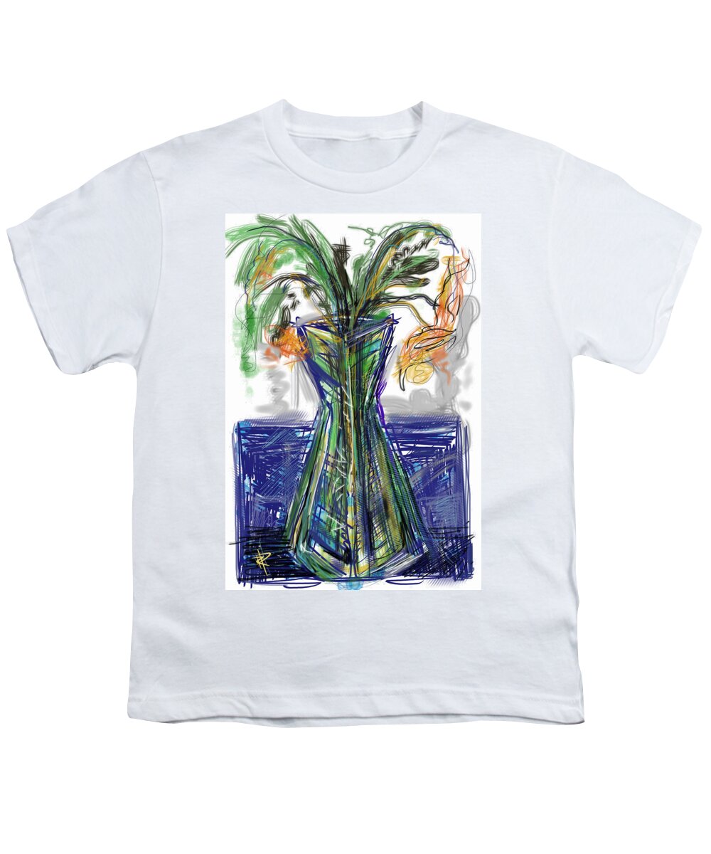 Floral Arrangement Youth T-Shirt featuring the mixed media Dead Flowers by Russell Pierce