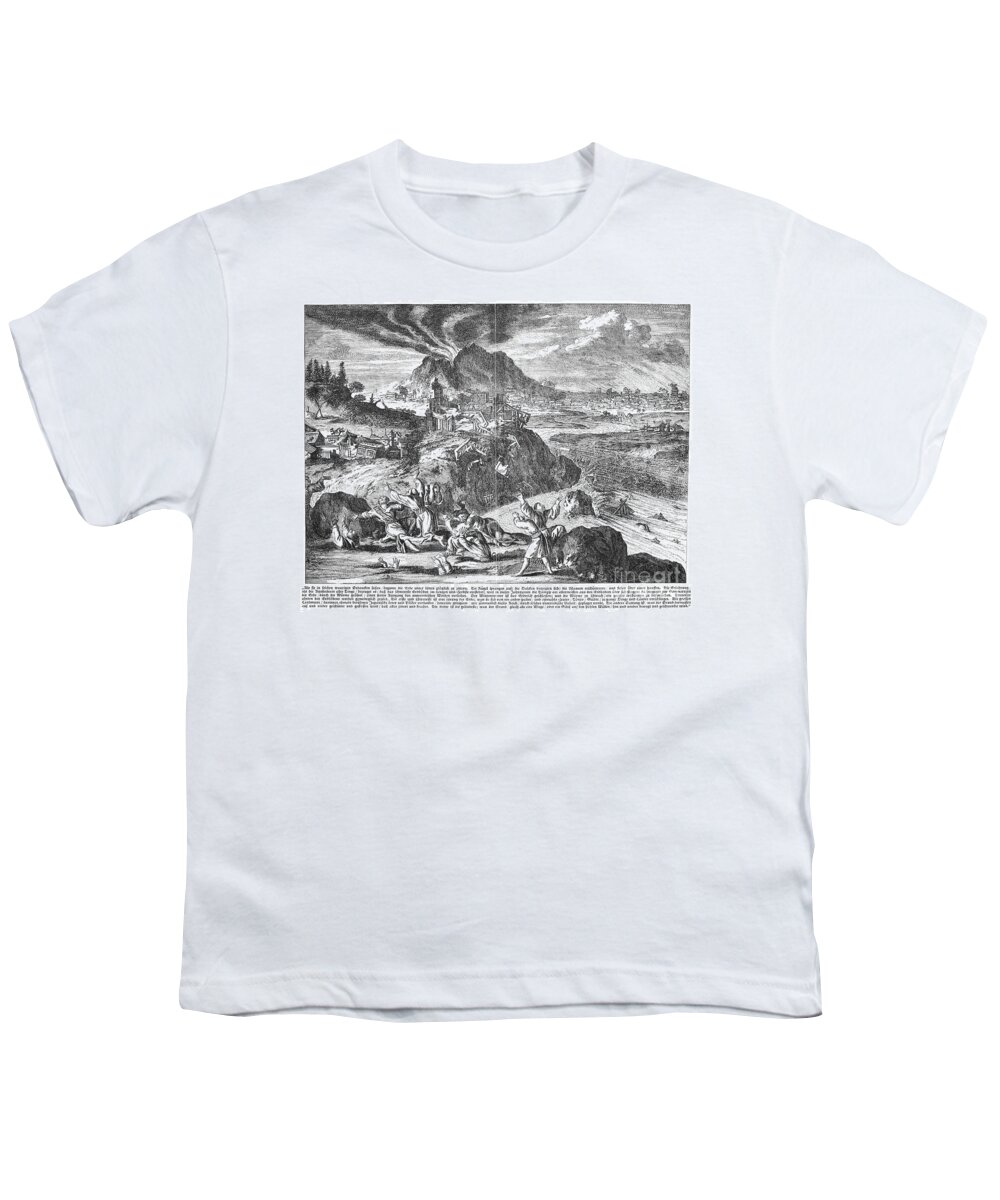 1650 Youth T-Shirt featuring the photograph Japan: Earthquake, 1650 by Granger