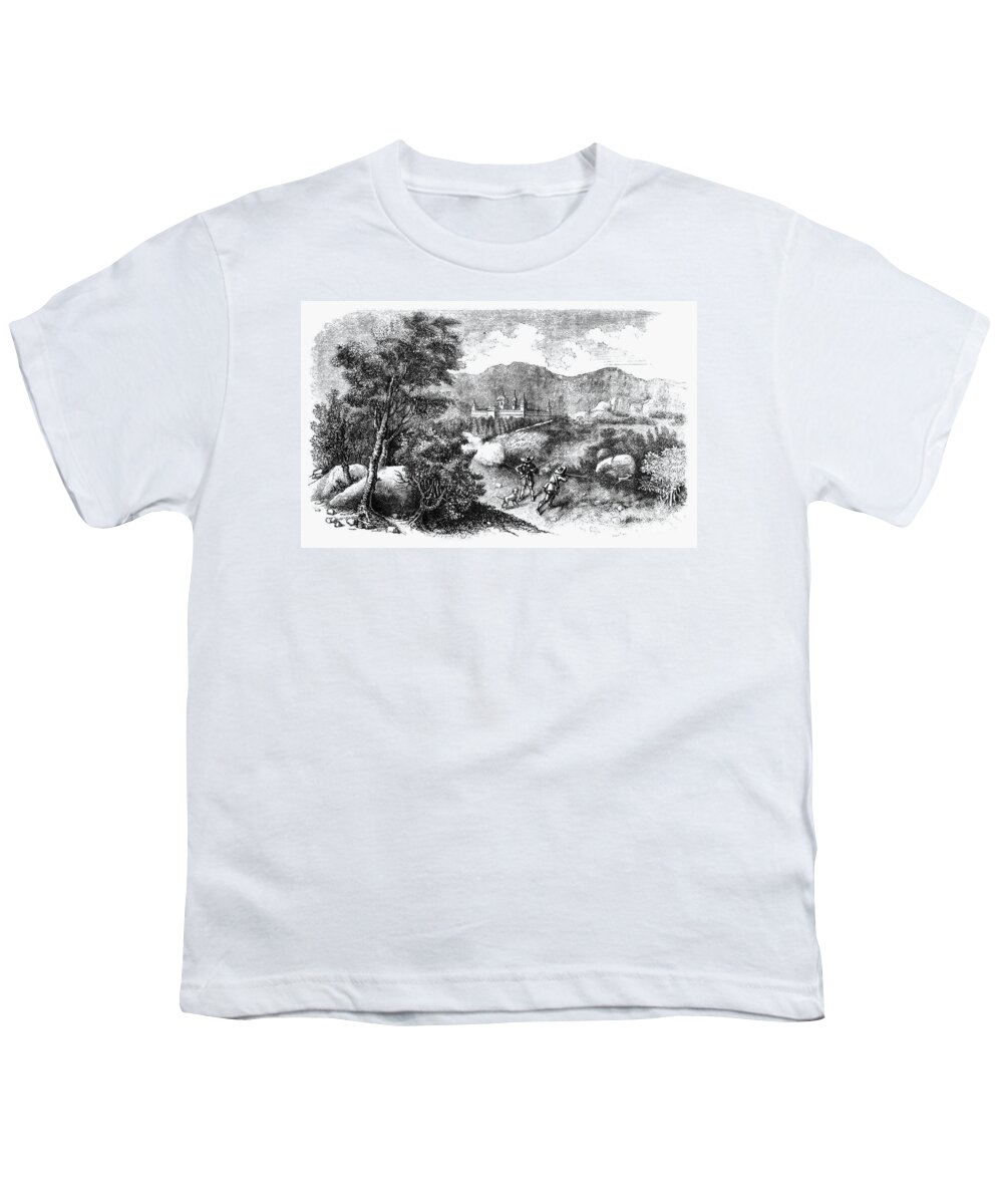 1860 Youth T-Shirt featuring the photograph SPAIN: HUNTING, c1860 by Granger
