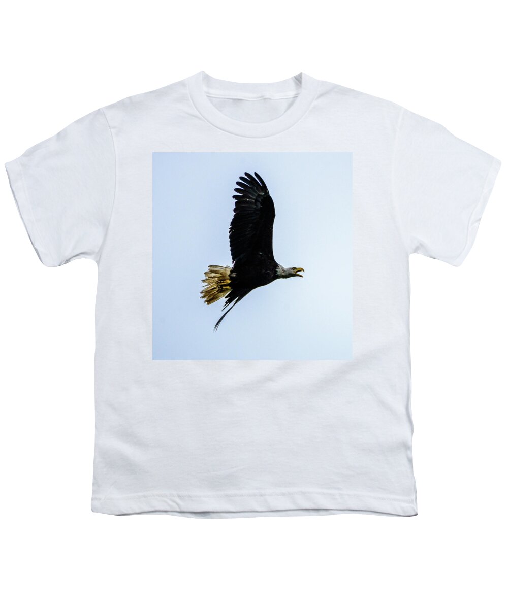 Eagle Youth T-Shirt featuring the photograph Eagle by Jerry Cahill