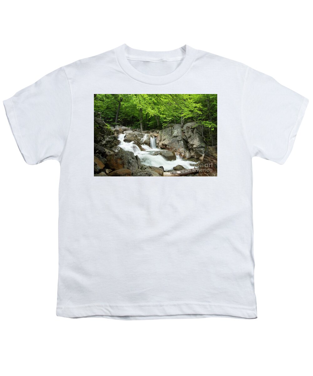 Ellis River Youth T-Shirt featuring the photograph Ellis River Waterfall by Alana Ranney