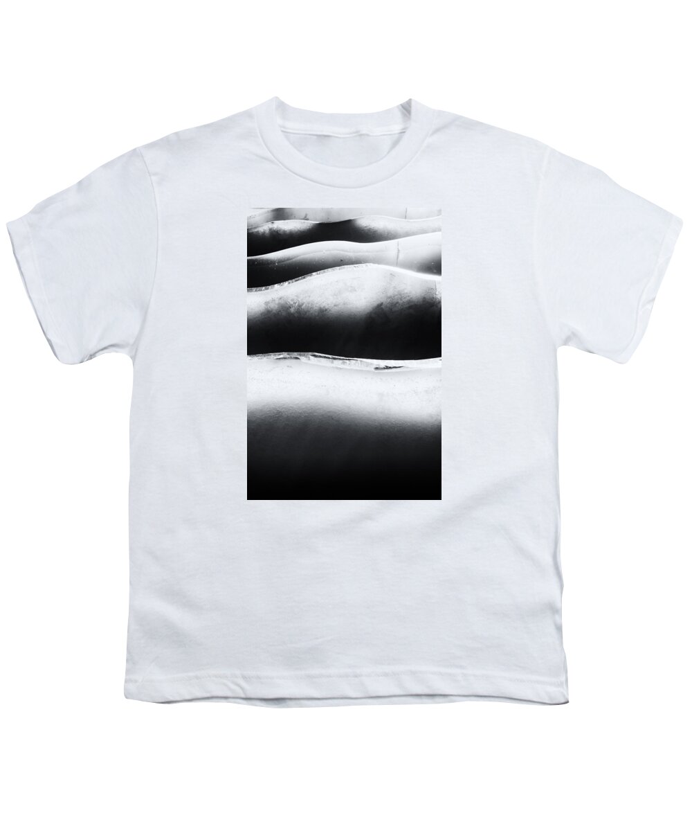 Ice Youth T-Shirt featuring the photograph Ice Block Patterns and the Winter Sun #1 by John Williams