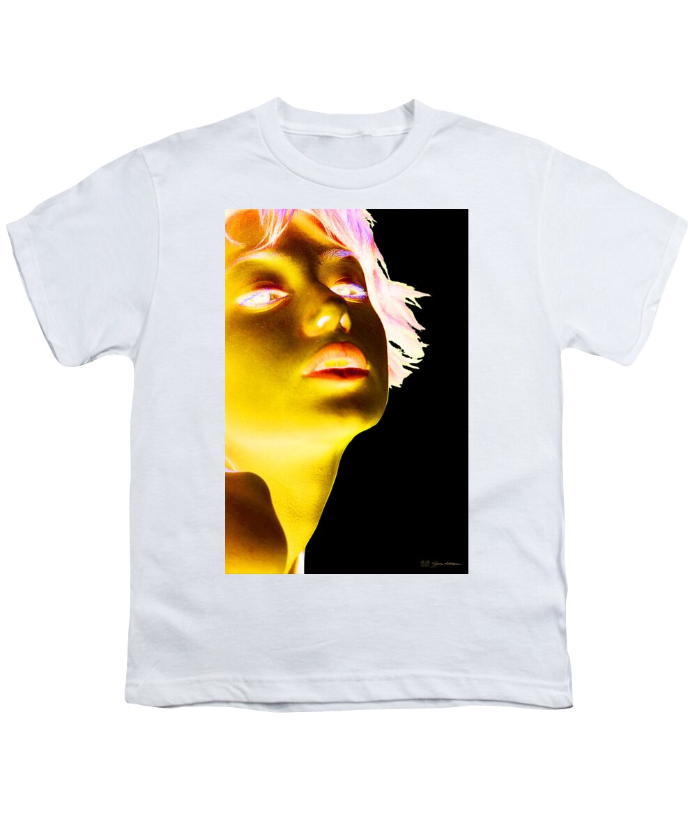 'visual Art Pop' Collection By Serge Averbukh Youth T-Shirt featuring the photograph Inverted Realities - Yellow #1 by Serge Averbukh