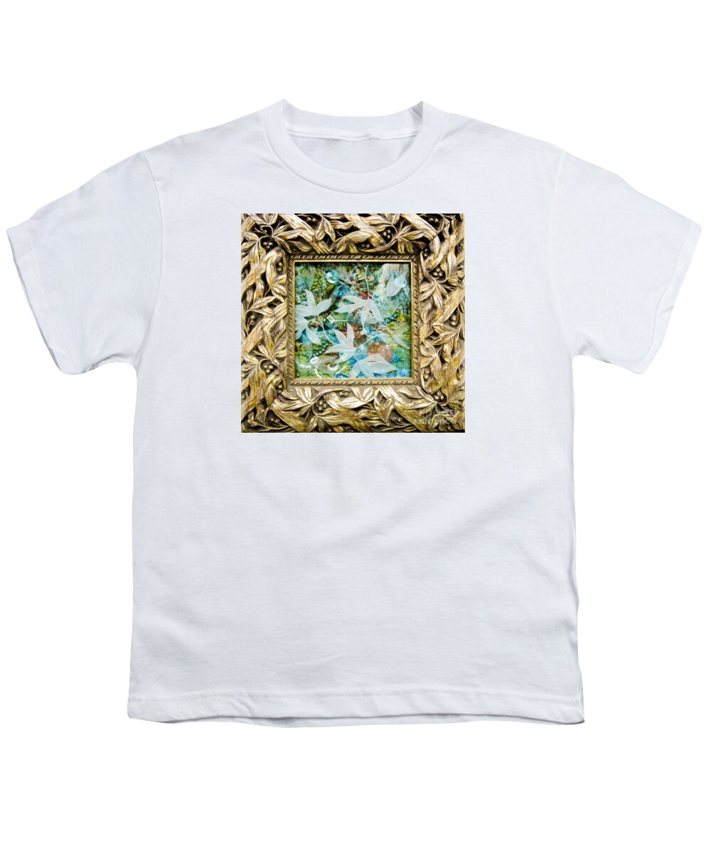 Red Youth T-Shirt featuring the glass art Random Fancies by Alone Larsen