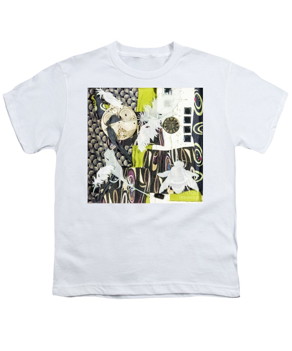 Carved Glass Youth T-Shirt featuring the glass art Remembrance III by Alone Larsen
