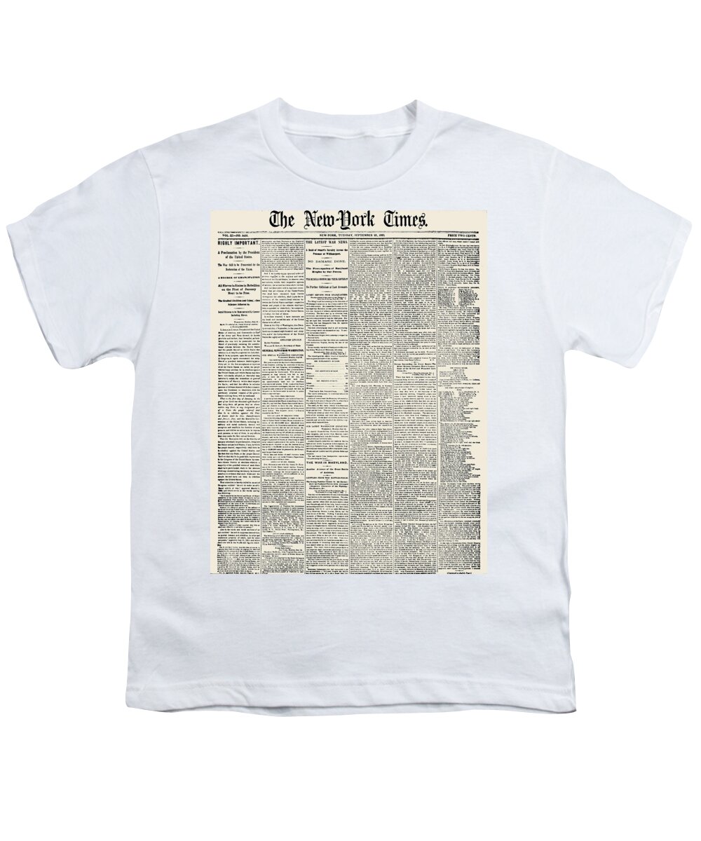 1862 Youth T-Shirt featuring the photograph Emancipation Proclamation #12 by Granger