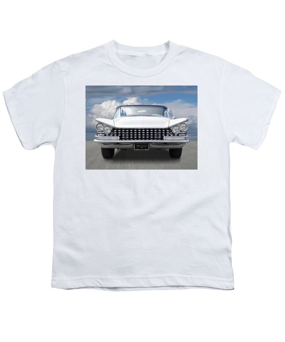 Buick Youth T-Shirt featuring the photograph 1959 Buick Grille and Headlights by Gill Billington