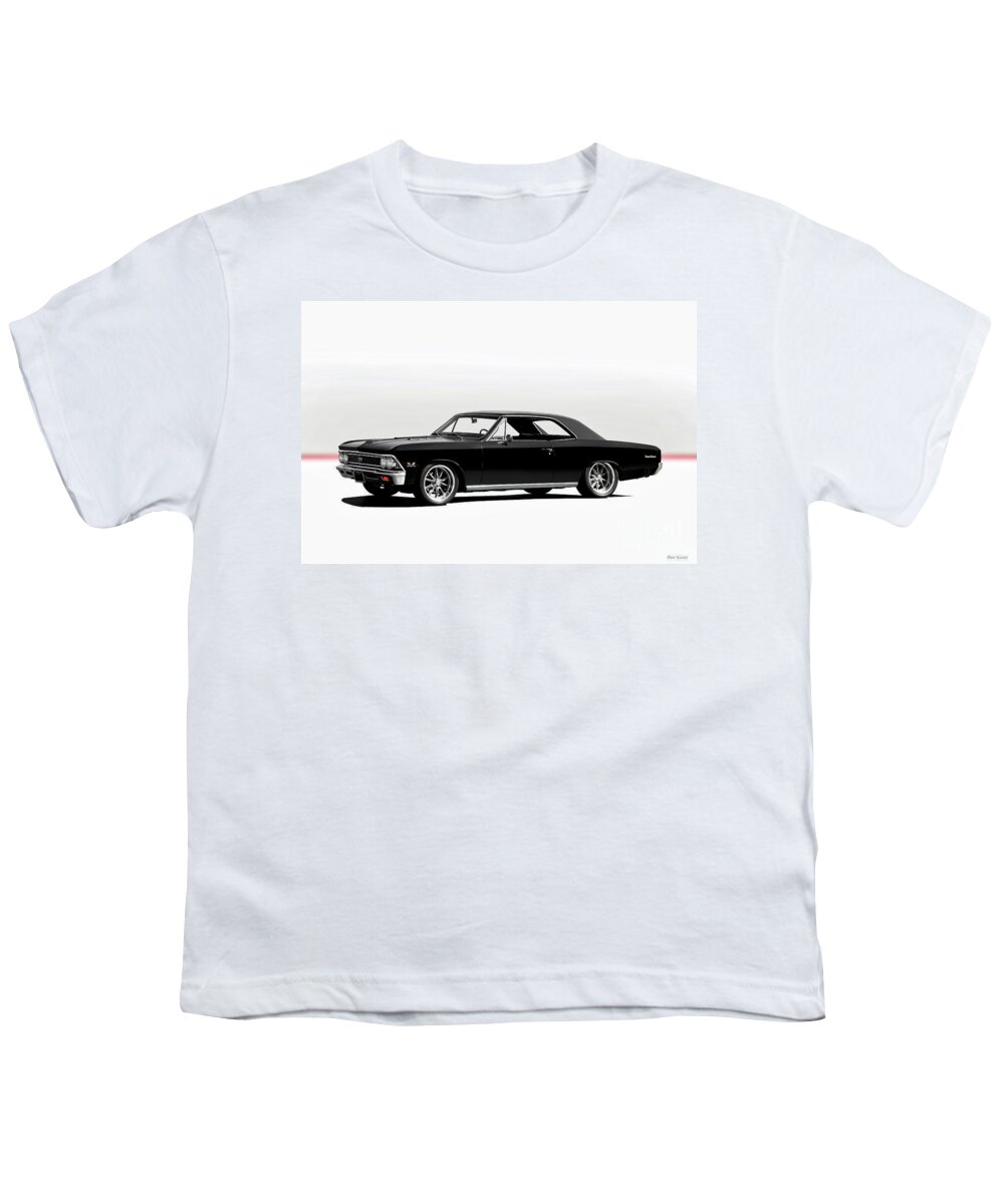 Automobile Youth T-Shirt featuring the photograph 1966 Chevelle Super Sport SS396 by Dave Koontz