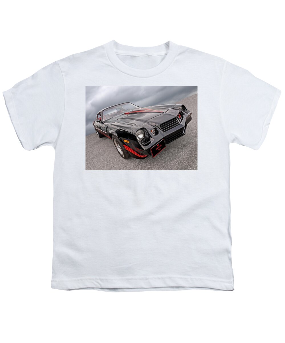 Camaro Youth T-Shirt featuring the photograph 1981 Camaro Z28 by Gill Billington