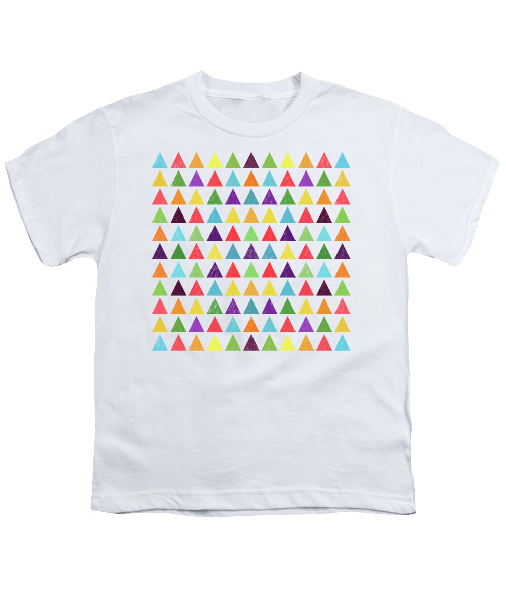 Watercolor Youth T-Shirt featuring the digital art Geometric Pattern #4 by Amir Faysal