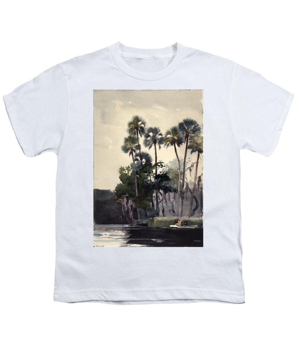 Winslow Homer (american Youth T-Shirt featuring the painting Homosassa River #5 by Winslow Homer