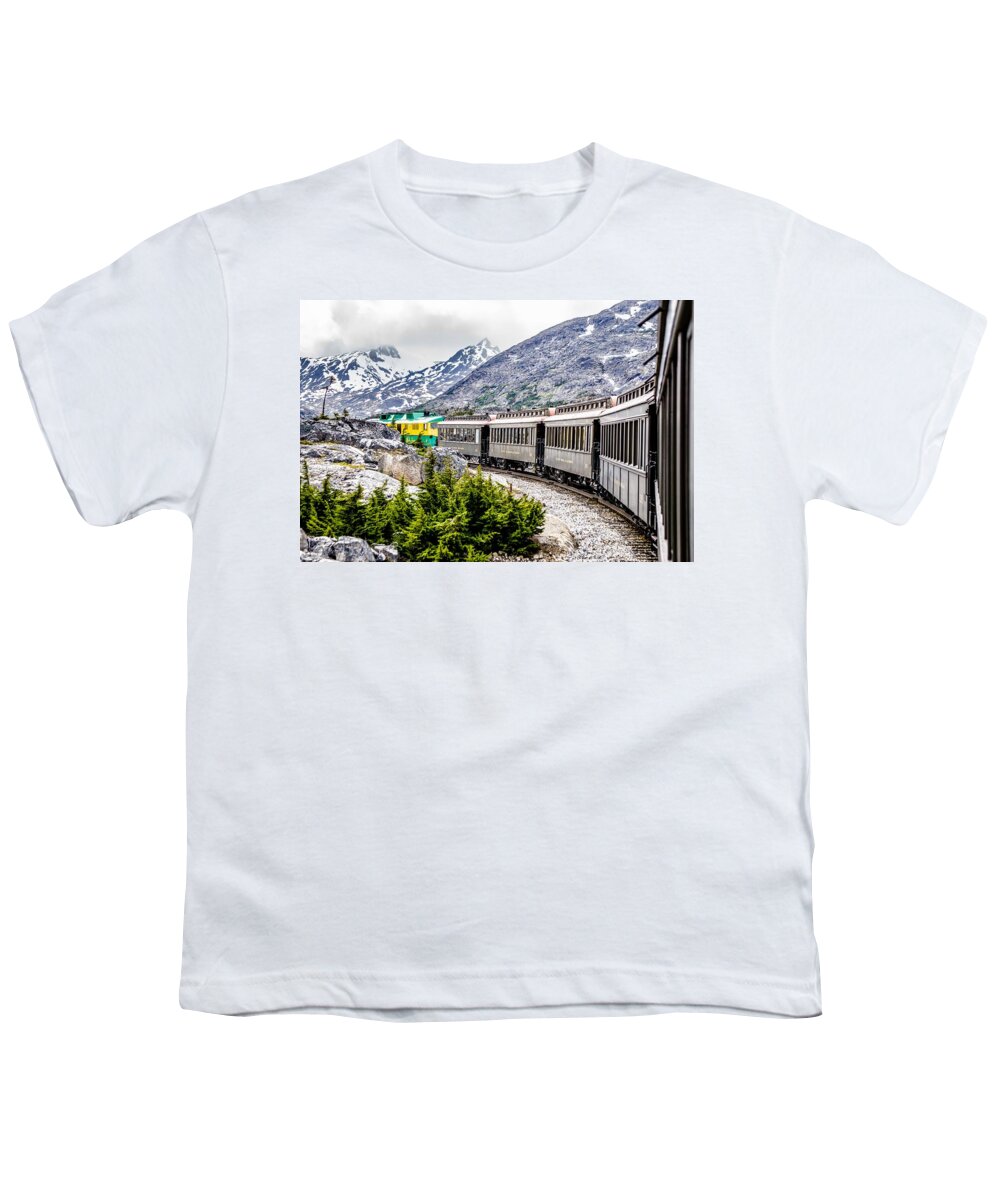 Mountain Youth T-Shirt featuring the photograph White Pass Mountains In British Columbia #7 by Alex Grichenko