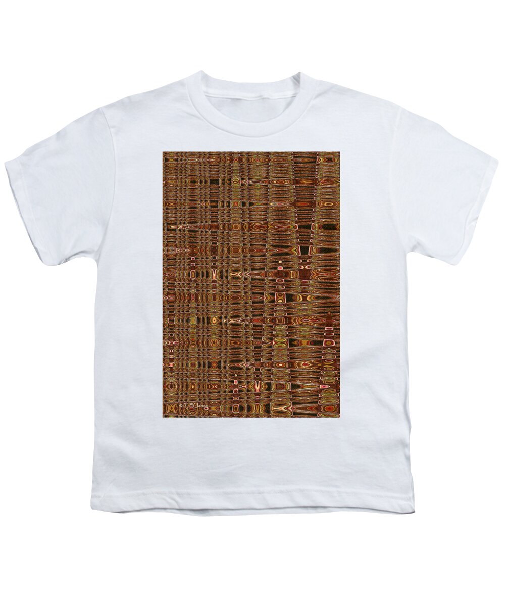 Abstract Sld #9069spcw Youth T-Shirt featuring the digital art Abstract SLD #9069spcw by Tom Janca