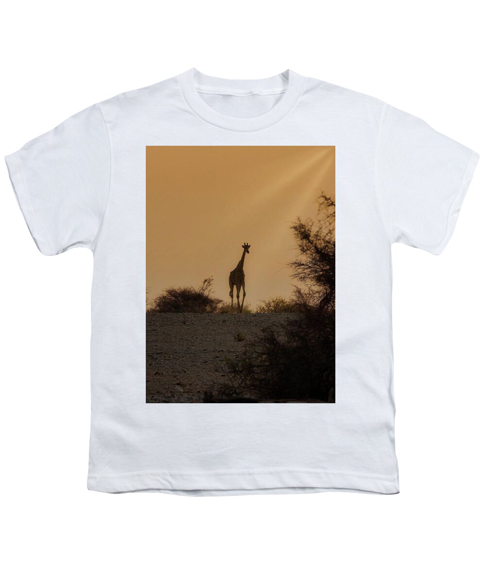 Africa Youth T-Shirt featuring the photograph Afternoon walk by Ernest Echols