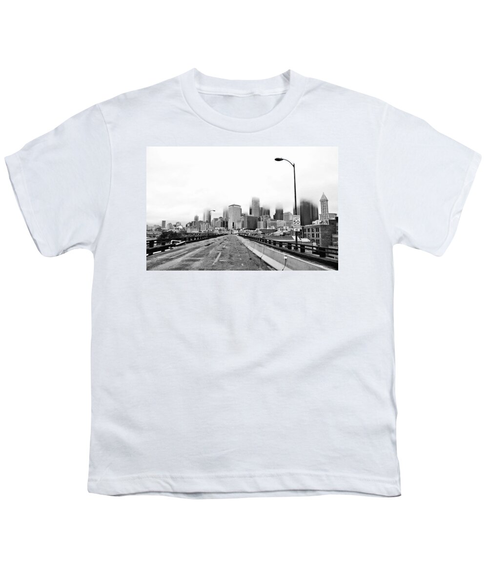 Seattle Youth T-Shirt featuring the photograph Alaskan Way Viaduct Downtown Seattle by Pelo Blanco Photo
