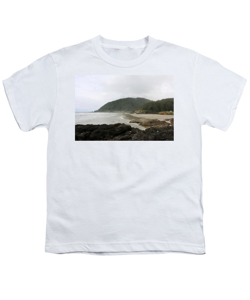 Oregon Coast Youth T-Shirt featuring the photograph Along the Oregon Coast - 3 by Christy Pooschke