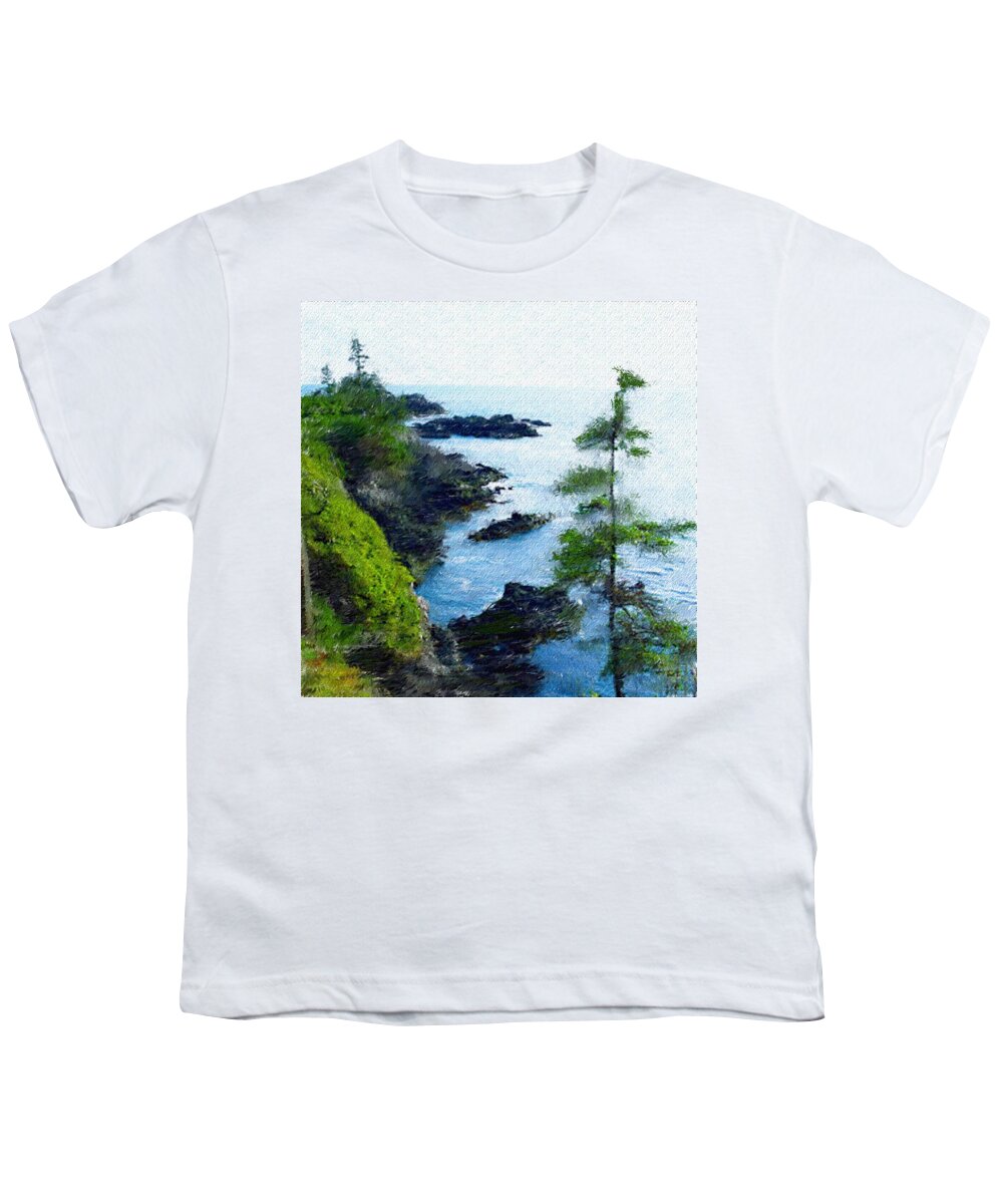 Digital Photograph Youth T-Shirt featuring the photograph Along the West Coast 1 by David Lane