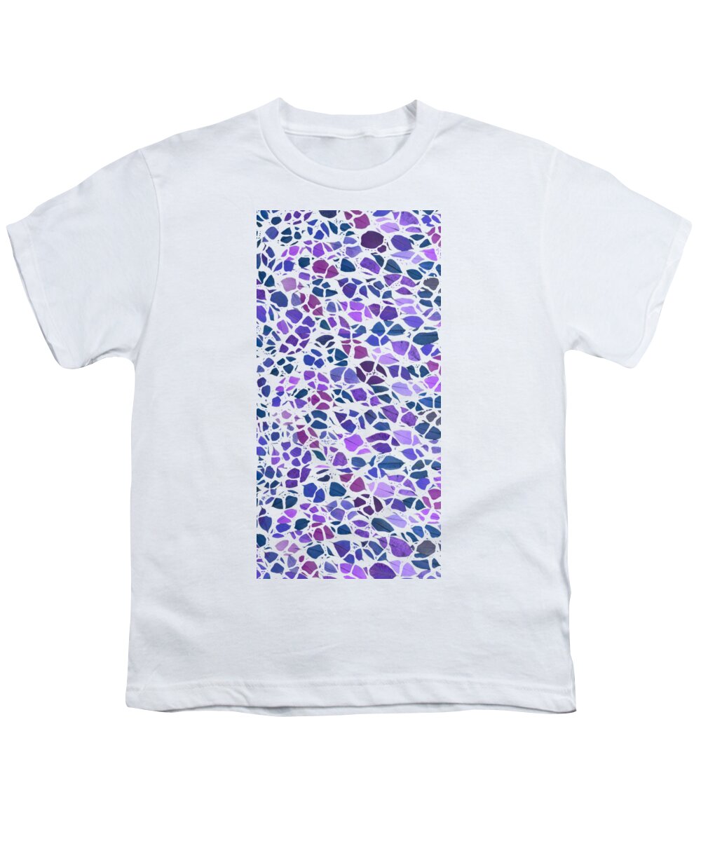 Phone Youth T-Shirt featuring the painting Animal Leaves Purple Phone Case by Edward Fielding