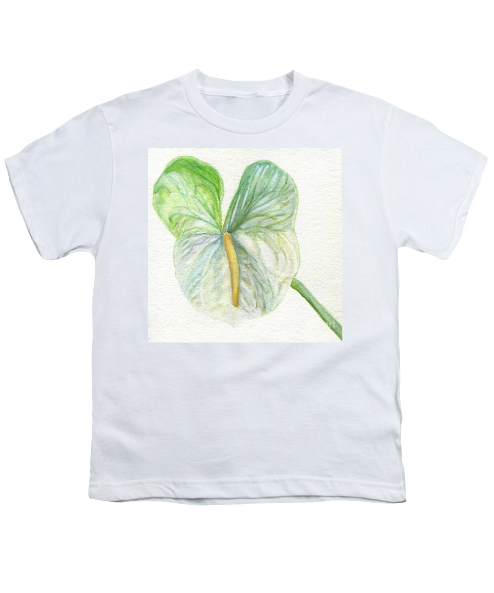 Plant Youth T-Shirt featuring the painting Anthurium by Laurie Rohner
