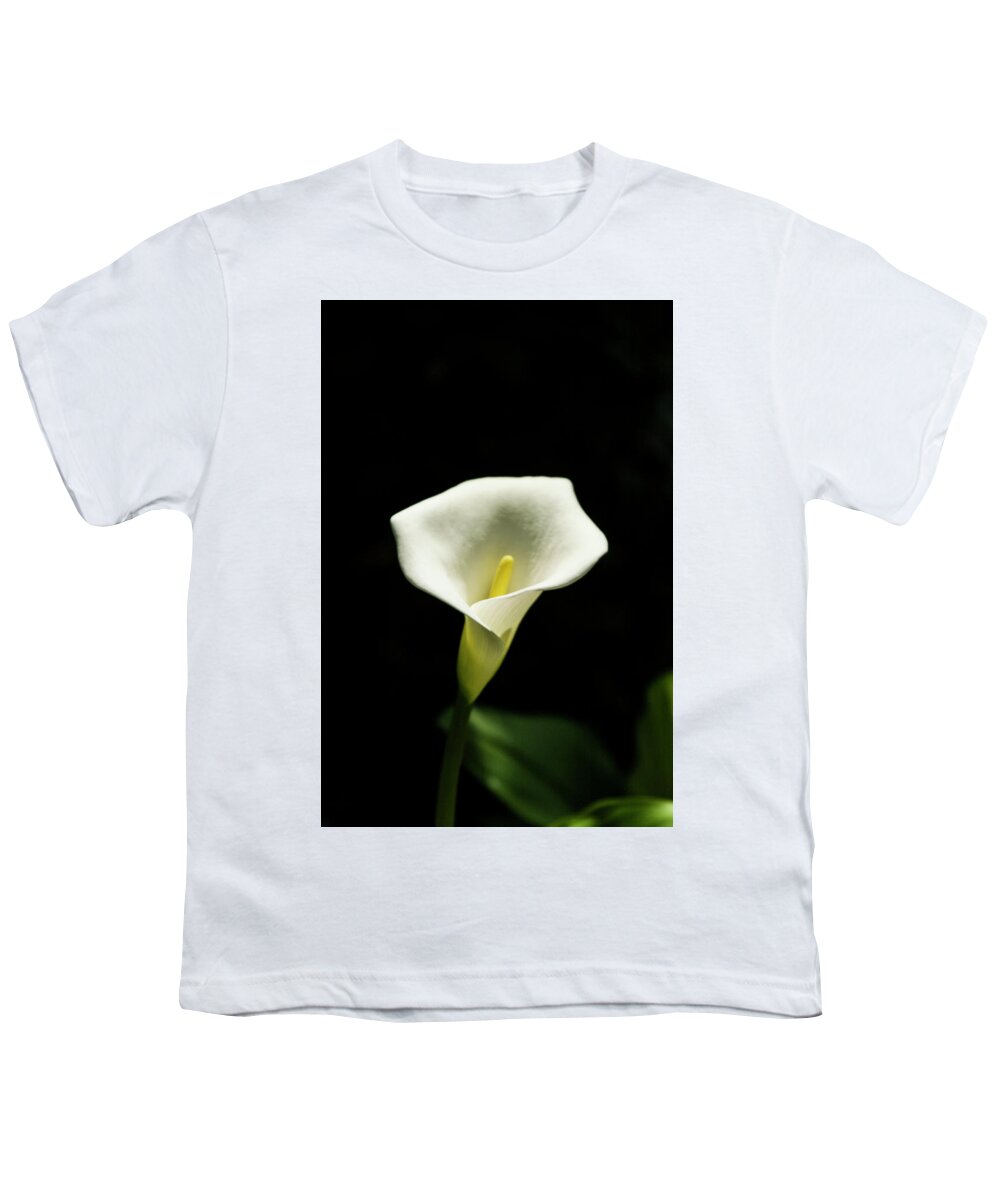 Anthurium Youth T-Shirt featuring the photograph Anthurium White flower by Jason Hughes