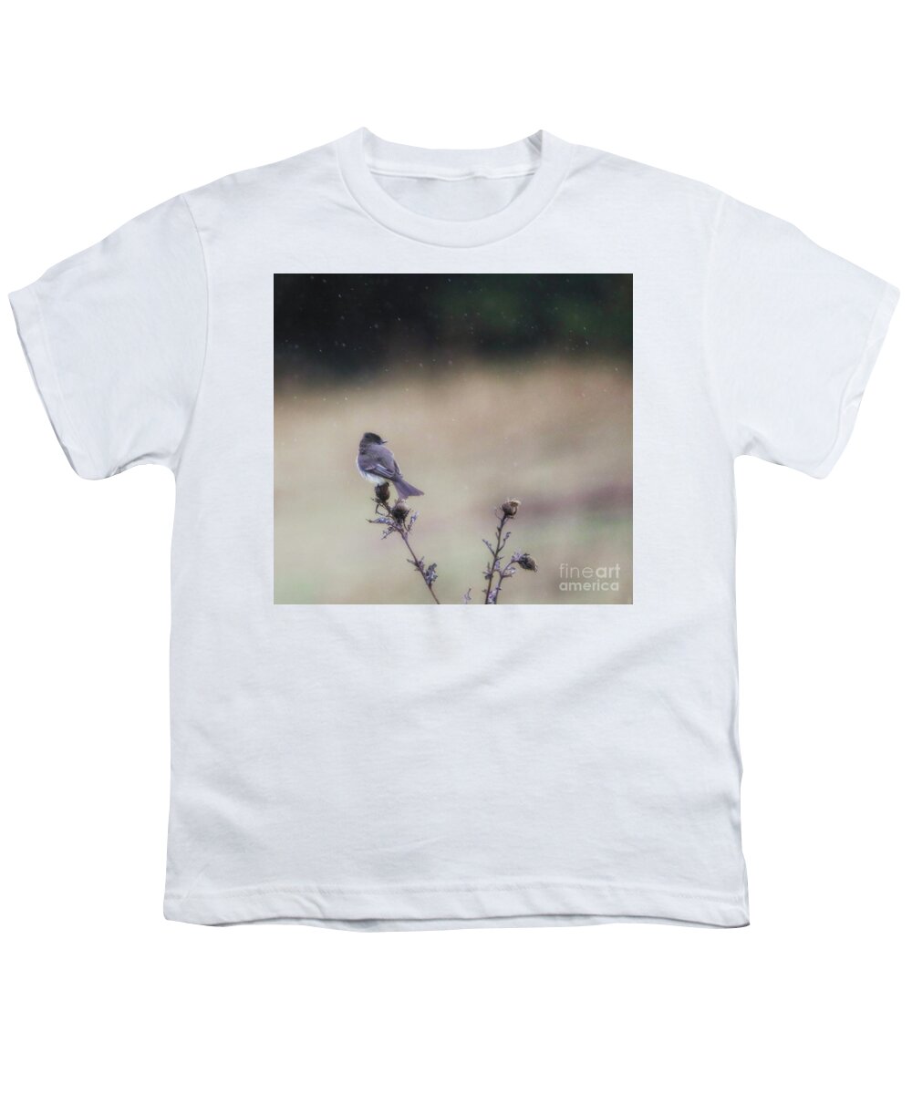 Rain Youth T-Shirt featuring the photograph April Showers by Elizabeth Winter