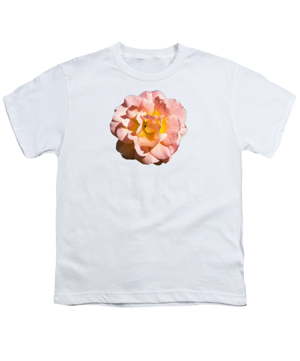 Rose Youth T-Shirt featuring the photograph Peach Rose by Brian Manfra