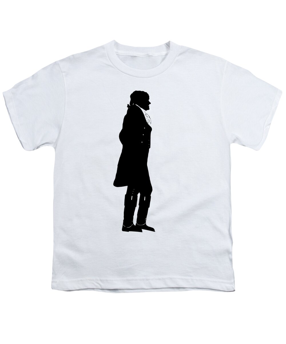Thomas Jefferson Youth T-Shirt featuring the mixed media The Jefferson by War Is Hell Store