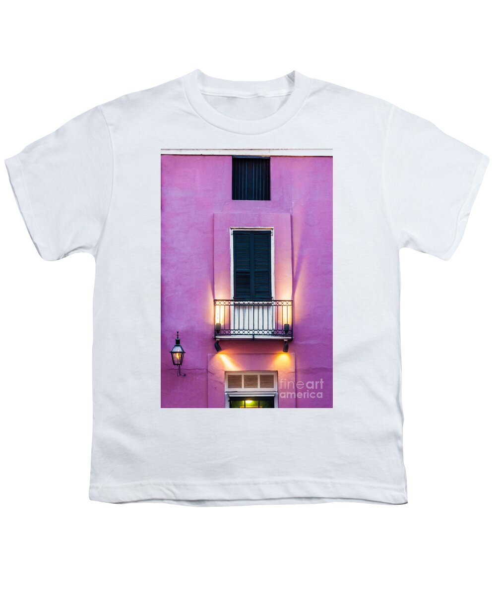 Architecture Youth T-Shirt featuring the photograph At Dusk by Frances Ann Hattier