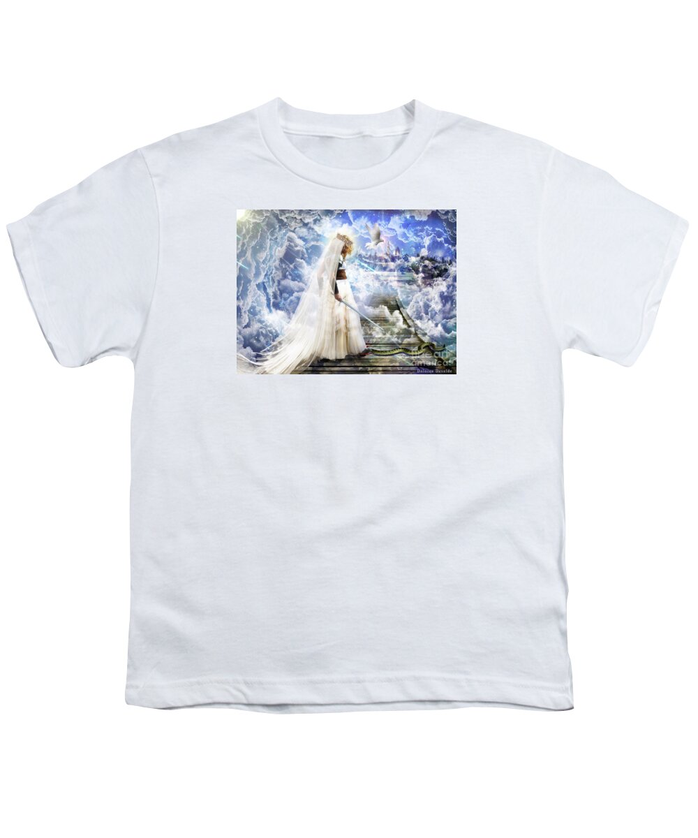 Authority Over Darkness Youth T-Shirt featuring the digital art Authority over darkness by Dolores Develde