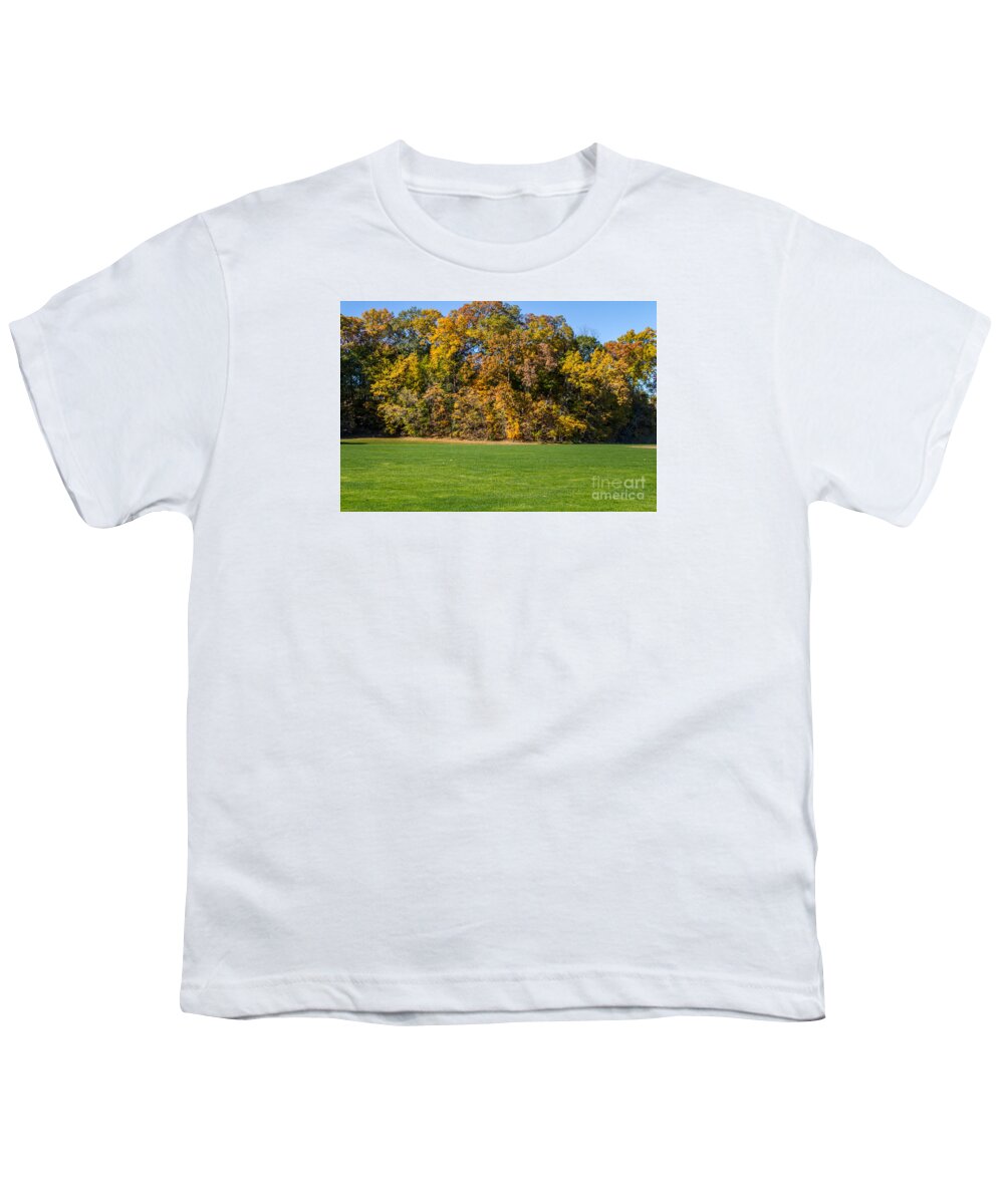 Bill Norton Youth T-Shirt featuring the photograph Autumn's Wall by William Norton