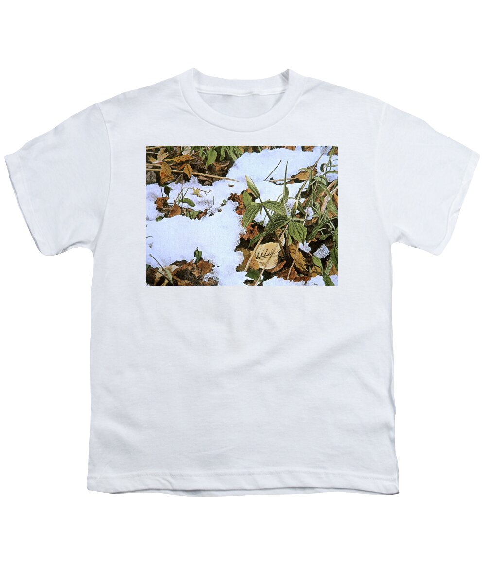 Still Life Youth T-Shirt featuring the painting Back Forty by Conrad Mieschke