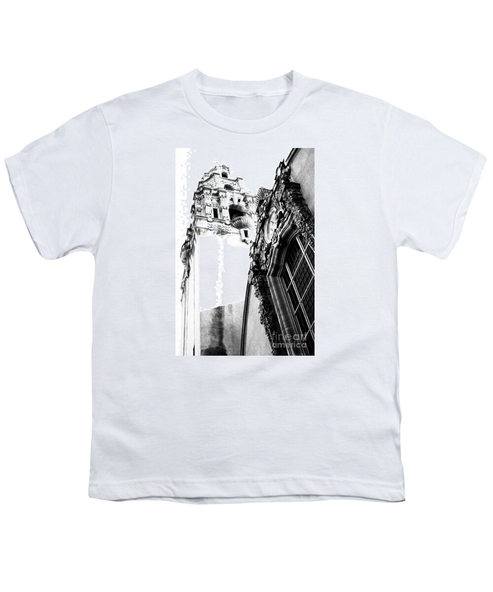 Building Youth T-Shirt featuring the photograph Balboa - bw by Linda Shafer