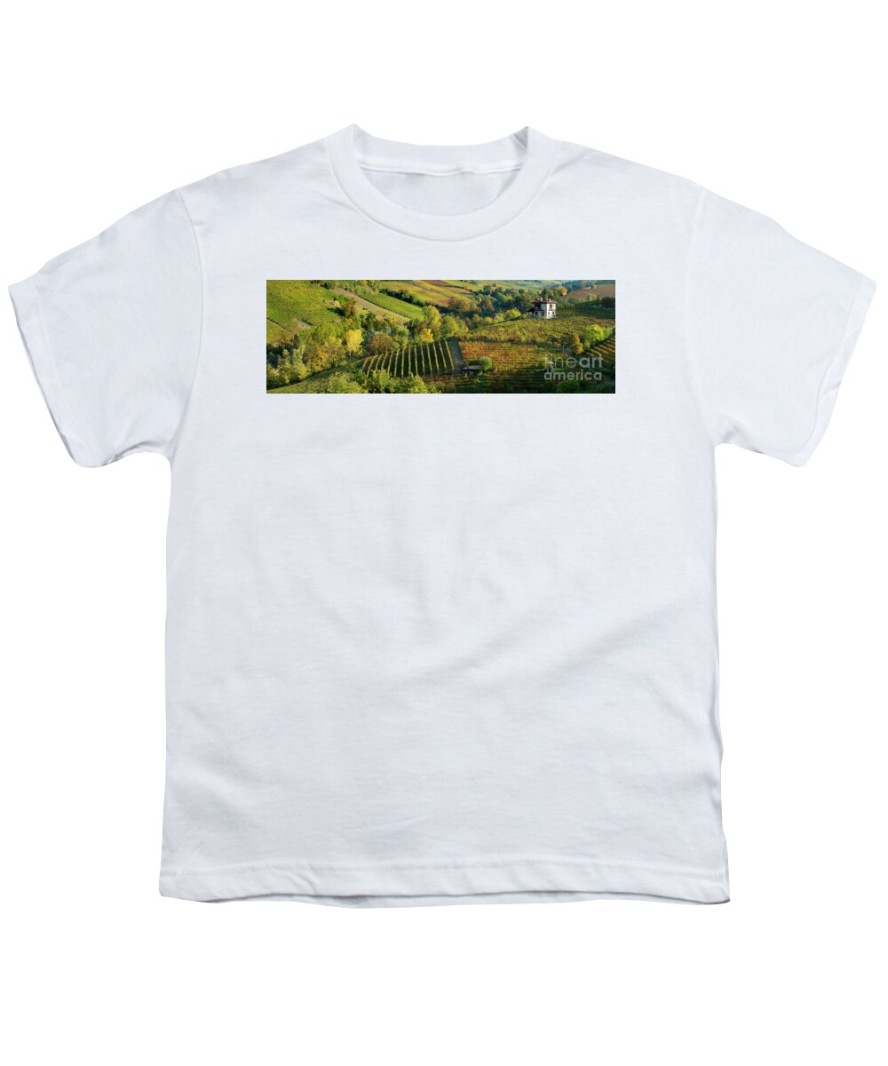 Barolo Youth T-Shirt featuring the photograph Barolo Vineyards by Brian Jannsen