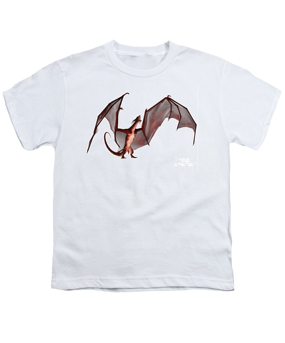 Dragon Youth T-Shirt featuring the painting Blood Dragon Scream by Corey Ford