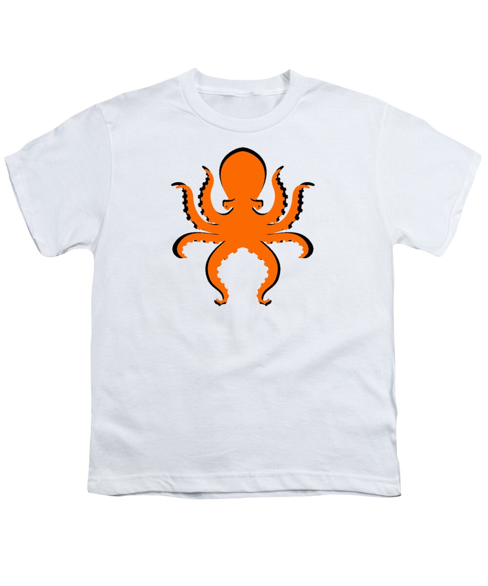 Donald Youth T-Shirt featuring the photograph BOO the Big Orange Octopus by Edward Fielding