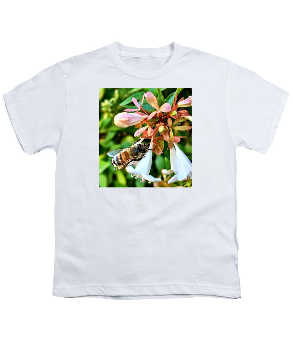 Bee Youth T-Shirt featuring the photograph Busy As a Bee by Brad Hodges