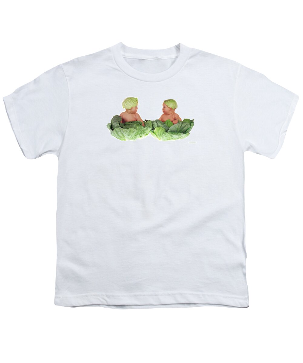 Baby Youth T-Shirt featuring the photograph Cabbage Kids by Anne Geddes