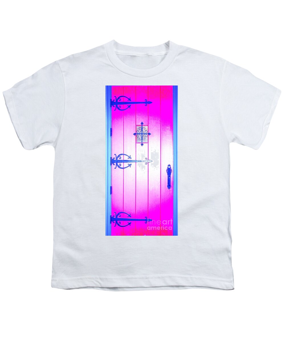 Church Youth T-Shirt featuring the photograph Church Door by Merle Grenz