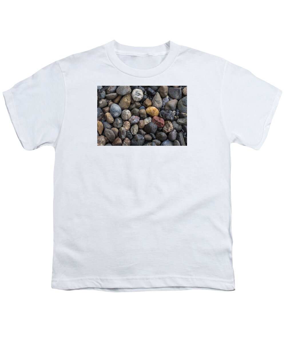 Bay Center Youth T-Shirt featuring the photograph Colorful Stones by Robert Potts