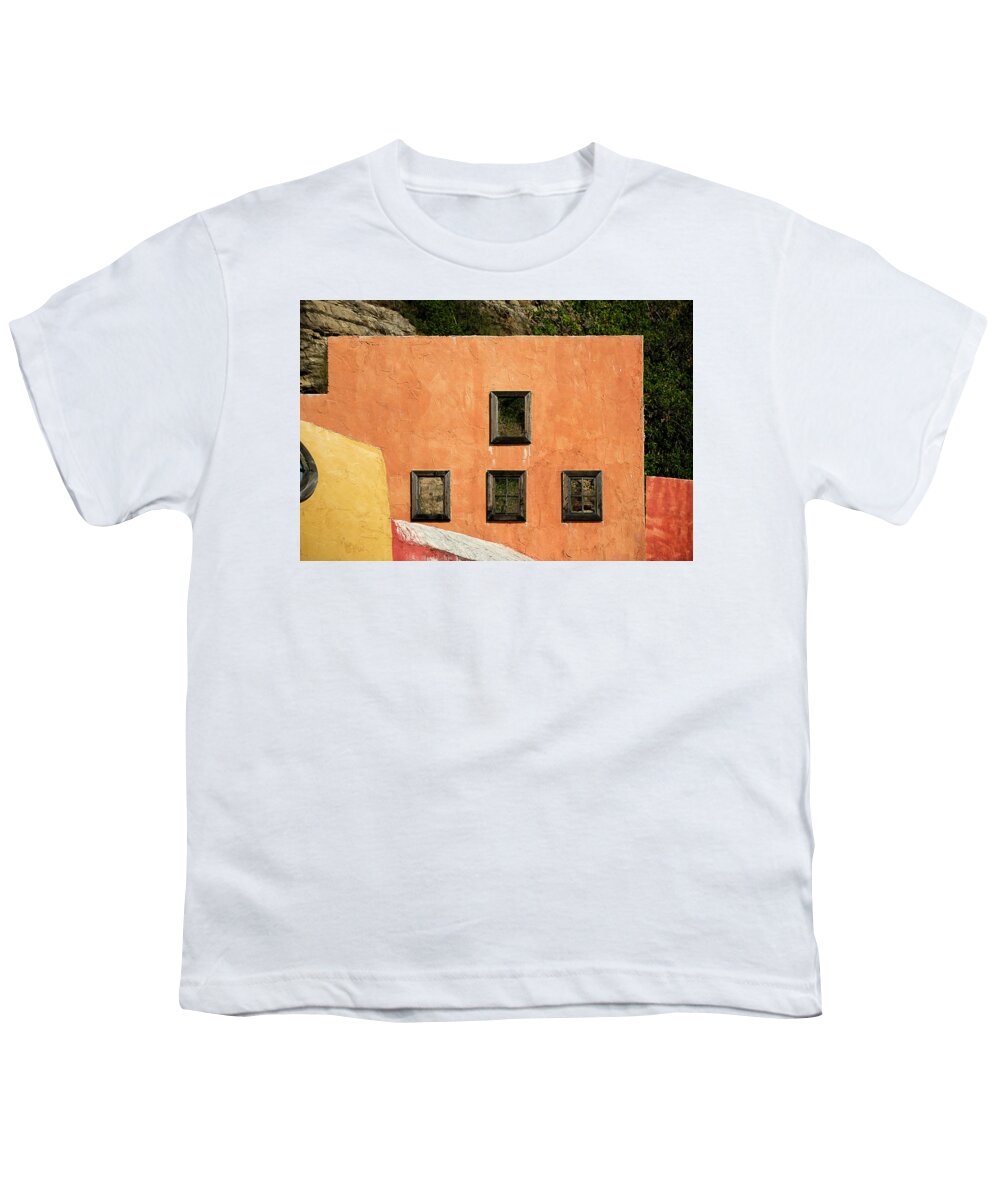 Enrico Pelos Youth T-Shirt featuring the photograph COLORS Of LIGURIA HOUSES 1 - ALASSIO by Enrico Pelos