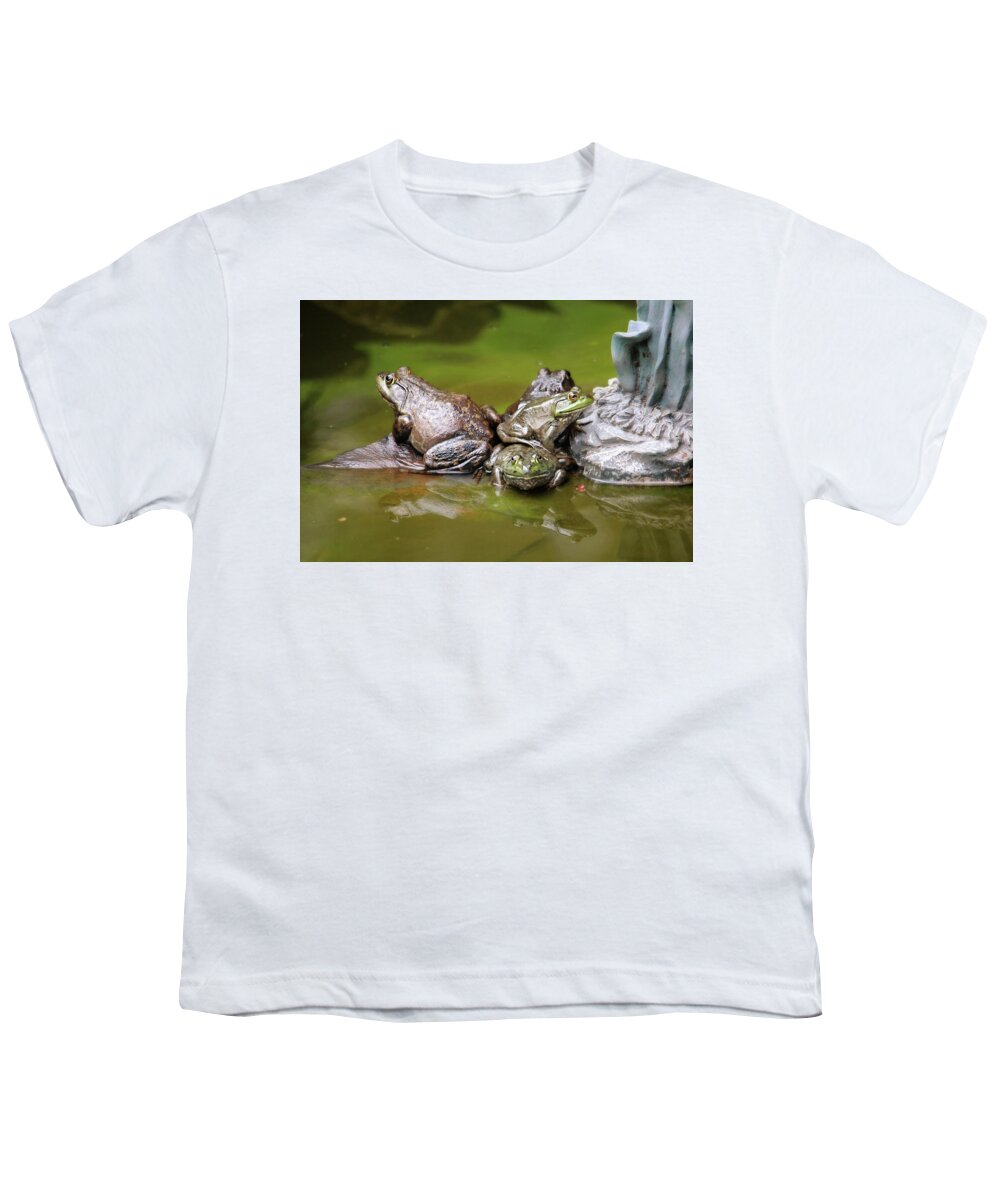 Frogs Youth T-Shirt featuring the photograph Congregation by Trina Ansel