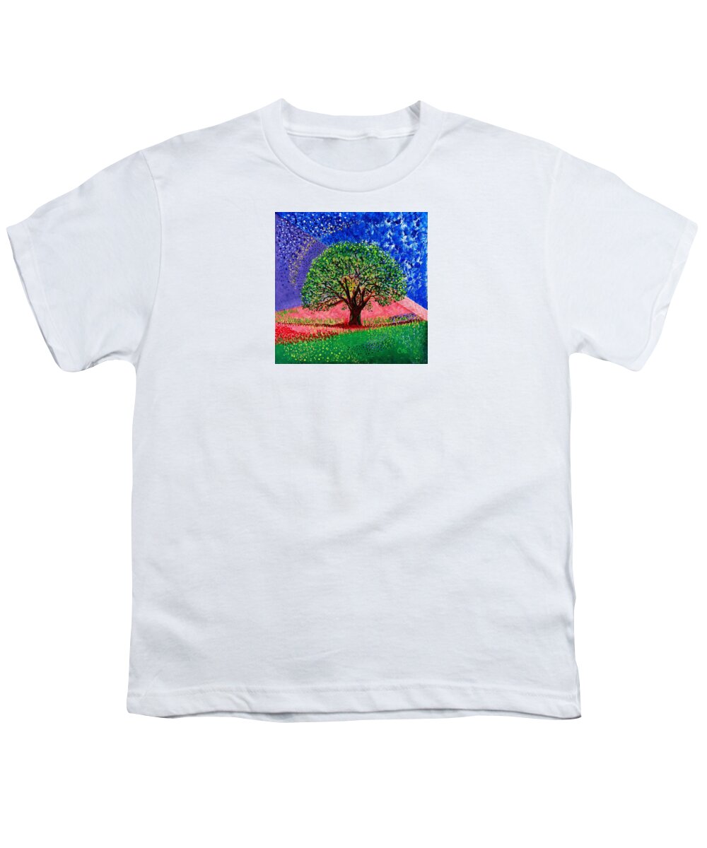 Tree Youth T-Shirt featuring the painting Courage by Corinne Carroll