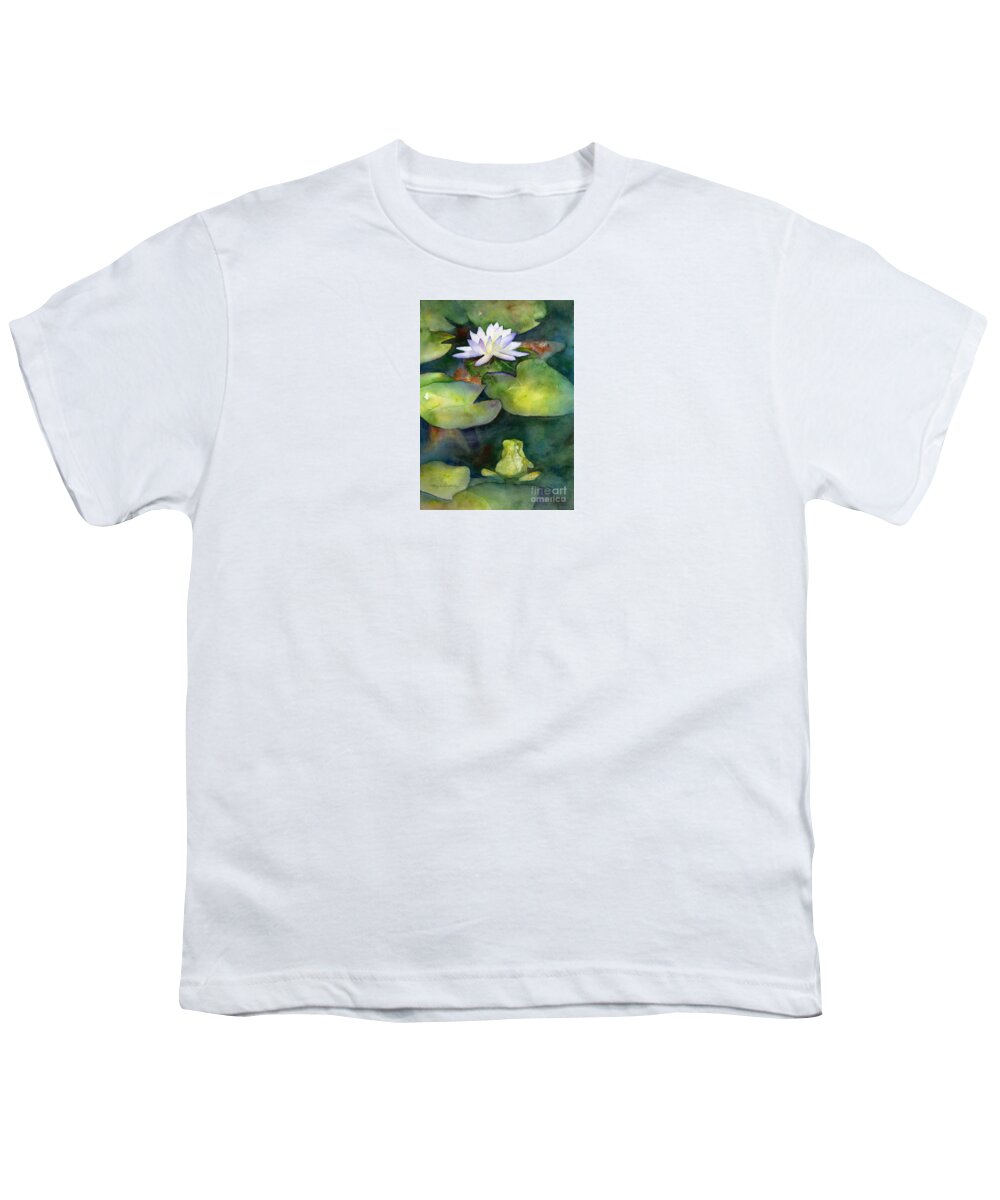 Koi Youth T-Shirt featuring the painting Coy Koi by Amy Kirkpatrick