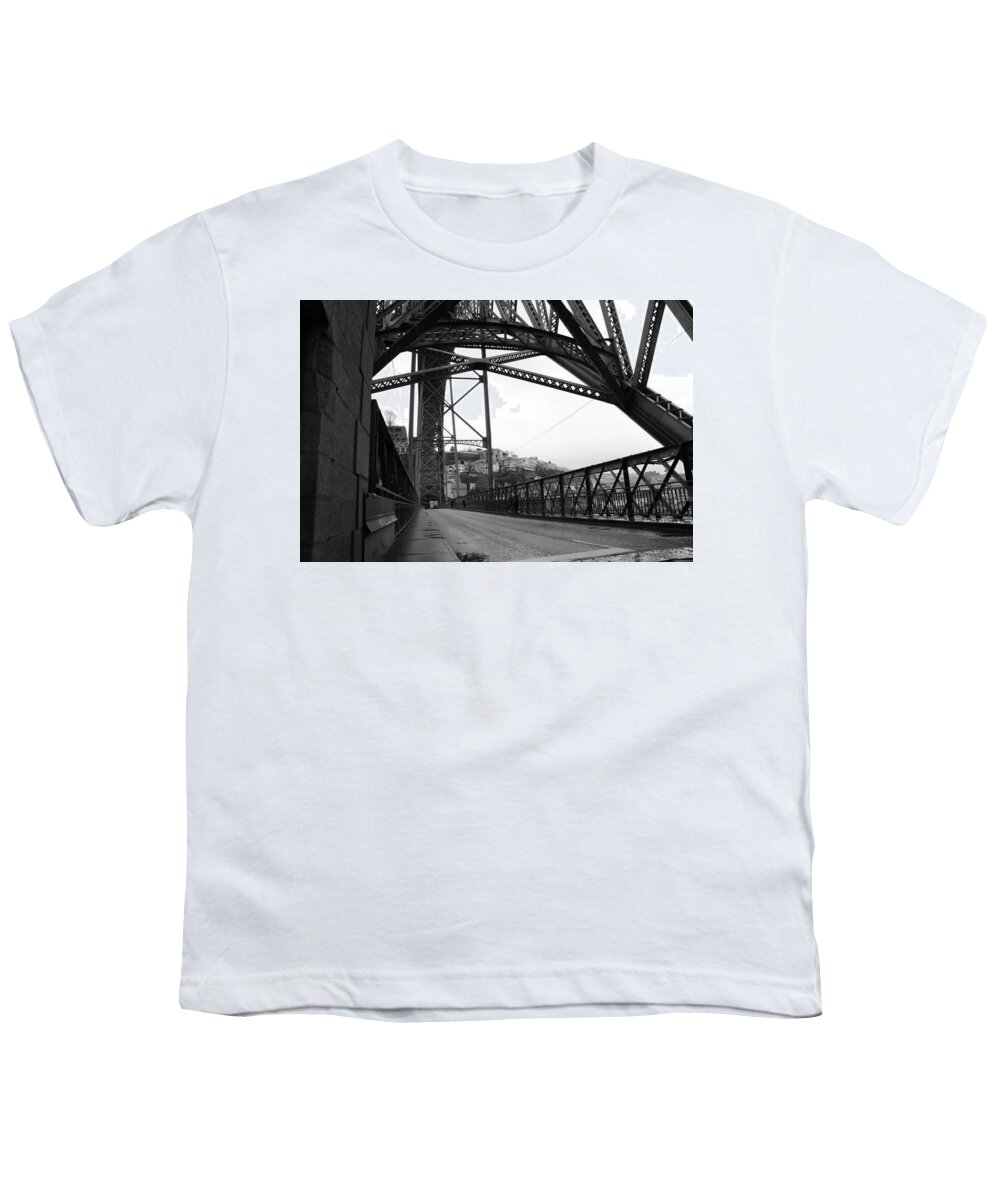 Bridge Youth T-Shirt featuring the photograph Crossing the bridge by Lukasz Ryszka